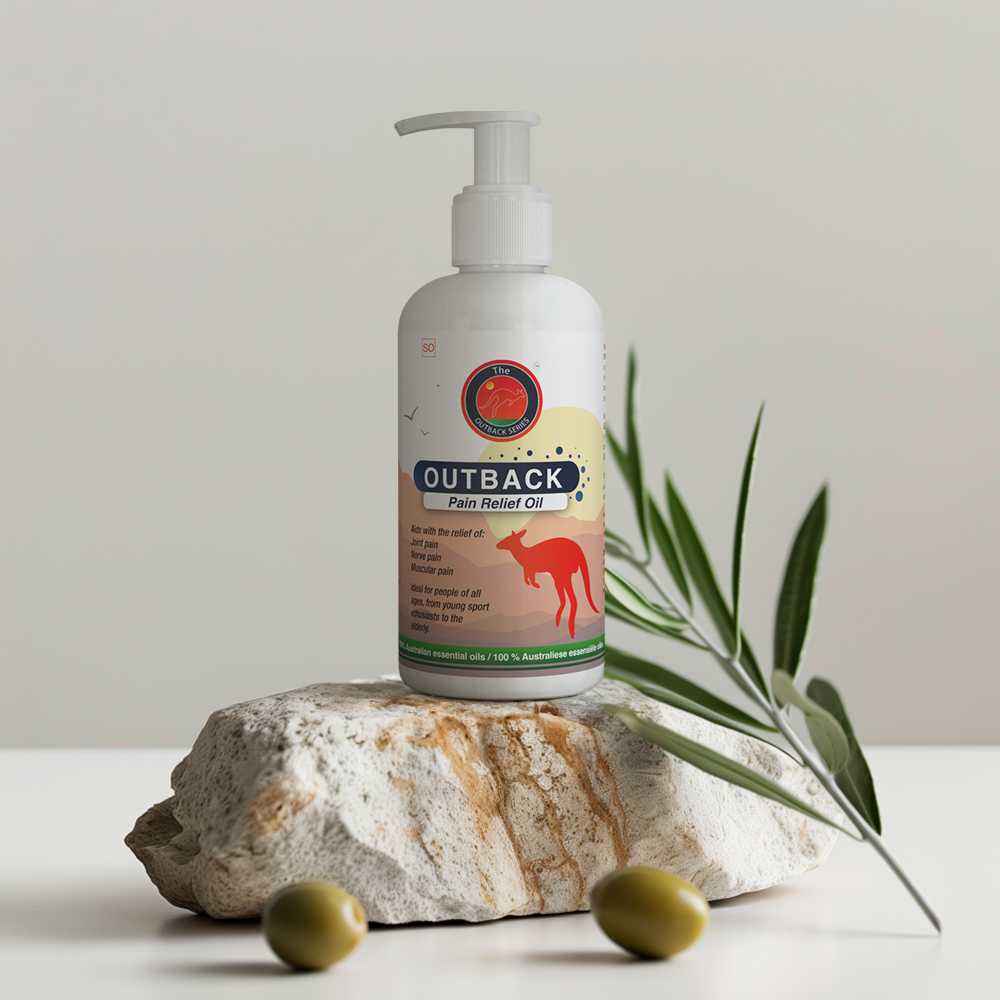 Outback Pain Relief Oil 250ml Pump Bottle